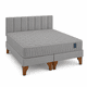 thumbnail image 4 of Cama Europea Somnia 2 Plazas + Respaldo Tubular Madera Lino, 4 of 9