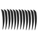 thumbnail image 5 of 12 piezas de 5 pulgadas Fletching Flecha Plumas Tiro con arco Turquía Plumas Negro, 5 of 5