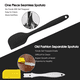thumbnail image 4 of Juego de 4 espátulas de silicona premium resistentes al calor de 600 °F, diseño sin costuras, goma antiadherente con utensilios para cocinar y hornear., 4 of 8