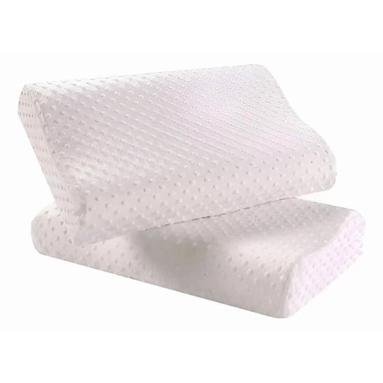 Pinkbuy - Almohada Ortopedica Memory Foam Cervical Viscoelástica Color Blanco