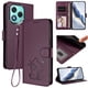 thumbnail image 2 of Funda Billetera con Relieve de Gato para Honor 400 Lite, Morado Oscuro, 2 of 6