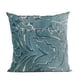 thumbnail image 1 of Cojín decorativo Plutus Brands azul de terciopelo damasco 66 x 66 cm, 1 of 9
