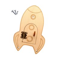 Magideal - Tablero Ocupado, Accesorios De Bricolaje, Material De Desarrollo De Inteligencia Temprana, Tabla De Actividades De Habilidades Motoras Para , Roket Cohete