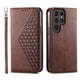 thumbnail image 4 of Funda Flip FOXDOCK para Samsung Galaxy S24 Ultra , Estilo Billetera con Diseño Rombo, Correa de Mano y Soporte, Uso Diario, 4 of 6