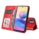 thumbnail image 3 of Funda tipo cartera FOXDOCK para Xiaomi Poco M3 Pro 5G , diseño girasol en relieve, cuero PU, cierre magnético, soporte y tarjetero, 3 of 5