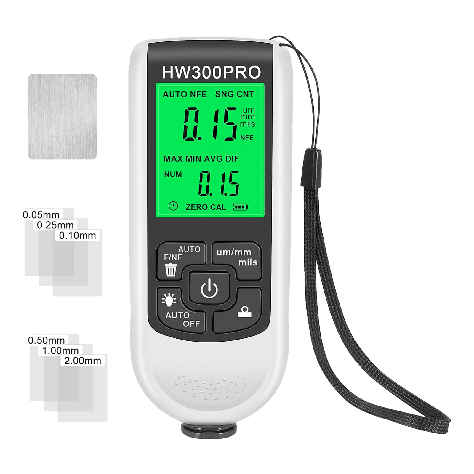 Ioensy - Medidor De Espesor De Revestimiento Pantalla Digital Profesional Para Automoción Blanco