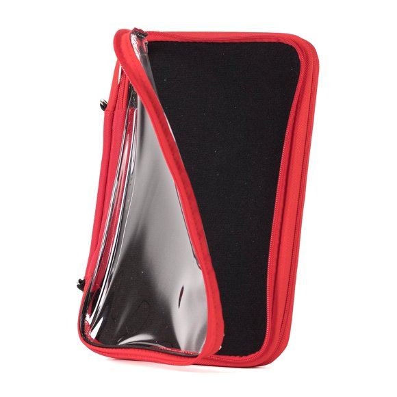 Bolsa de exhibición PinFolio 27 cm negra y roja – 150 pins
