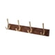 thumbnail image 4 of Ganchos De Madera Para Abrigos, Ganchos Resistentes Para Montar En La Pared, Para Pared O Puerta, Vestíbulo, Cocina, Marrón Oscuro, 4 of 5