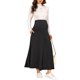 thumbnail image 2 of Falda de maternidad INSPIRE CHIC con bolsillos sobre el vientre, maxi de cintura alta, línea A sólida, elástica, falda de trabajo elástica, ropa de oficina, XX-Large, gris oscuro, 2 of 6