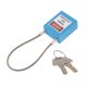 thumbnail image 2 of Cerradura de aislamiento de bloqueo de candado de seguridad de cable de acero inoxidable, 7 colores azul, 2 of 5