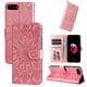 thumbnail image 5 of Funda tipo cartera FOXDOCK para iPhone 7 Plus/8 Plus , diseño girasol en relieve, cuero PU, cierre magnético, soporte y tarjetero, 5 of 5