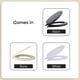 thumbnail image 5 of Asiento de inodoro Achim Fantasia, vinilo suave y alargado, blanco 19, 5 of 6