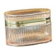thumbnail image 1 of Caja De Joyería De Cristal En Relieve, Caja De Joyería Decorativa Para Brazaletes, Pulseras Con Dijes, ámbar, 1 of 5