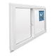 thumbnail image 2 of Ventana Vidrio Simple Pvc Corredera Blanca 121x100cm Dvp, 2 of 5