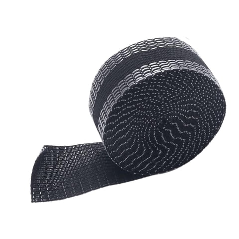 Bothyi - Cinta De Poliéster Para Dobladillo Con Plancha, 1 Pulgada X 5,5 Yardas, Para Pantalones, Ropa, Vaqueros, Color Negro