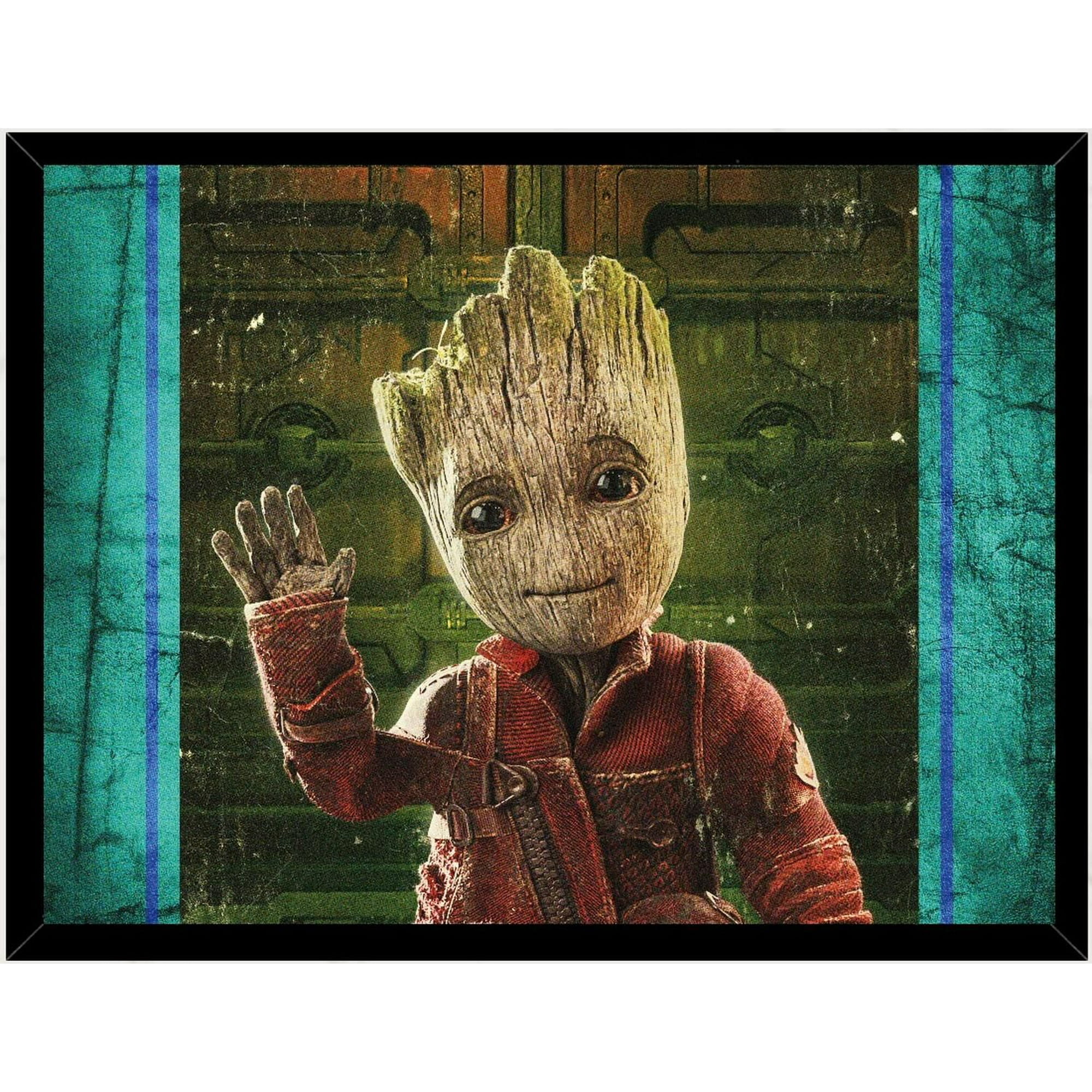 Genérico - Cuadro Decorativo Yo Soy Groot Medidas 30x40 Cm