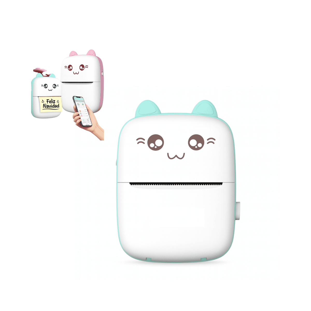 Genérico - Mini Impresora De Etiquetas Y Fotos 58mm Bluetooth Portátil