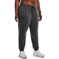 Pantalones Under Armour Rival Terry Para Mujer Color Gris Azabache Y Negro 2X