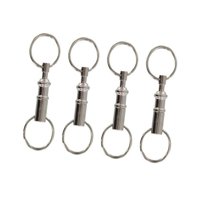 Magideal - Anillos De Llave Desmontables De 4 Piezas, Organizador De Llaves, Desparas Fáciles, Un Cierre De Llavero De Liberación Rápida De Regalo Ráctico Único.