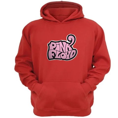 Genérico - Polerón Canguro Pink Floyd Rojo Talla Xs Unisex