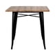 thumbnail image 2 of Mesa Industrial Cuadrada Tolix 80x80 | Acero y Madera Clara, 2 of 3