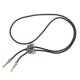 thumbnail image 2 of punk skeleton skull bolo tie cuero corbata collar western antique copper, 2 of 3