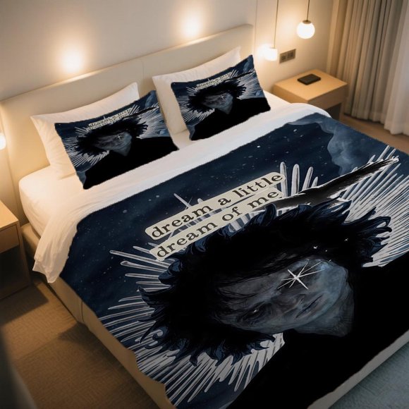 Dreamer SANDMAN Duvet Cover Set Soft Down Comforter Bedding with Pillowcases Machine Washable