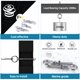 thumbnail image 3 of Eye Bolts Muzata, paquete de 10 unidades, acero inoxidable T316, grado marino, 3 of 5