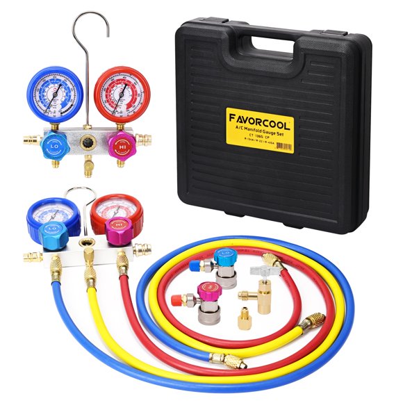 Manómetro de Conjunto AC FavorCOOL R410a/R134a/R22 122 cm