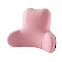 Ioensy - Almohada De Soporte Lumbar De Espuma Viscoelástica Accesorios De Almohada De Cintura Transpirable Para Oficina Rosa
