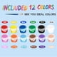 thumbnail image 3 of Set Pintura Acrílica OLINGYOU 20 Pack 12 Colores Lavable, 3 of 3
