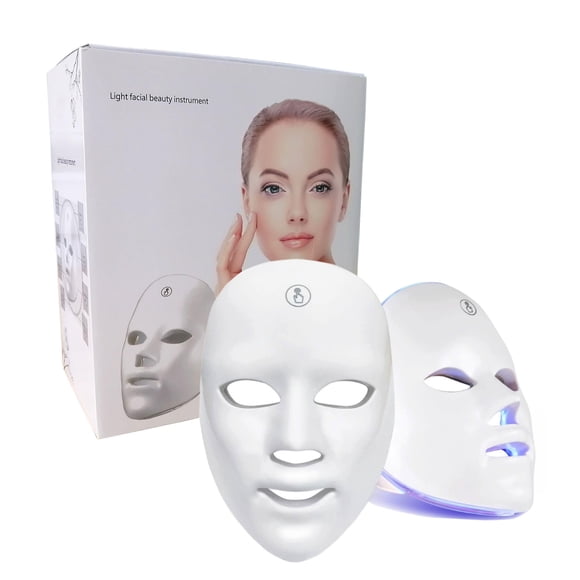 Mascarilla Facial Led Light Therapy 7 Colores Recargable