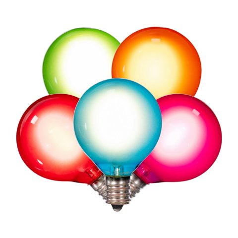 Juego De Luces Led Vickerman G40-E12 De Filamento, 18 Bombillas, Multicolor