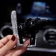 thumbnail image 4 of Soporte para teléfono de coche con cristales brillantes, mini soporte automático para ventilación de salpicadero, universal, ajustable 360°, accesorio para coche para mujeres y niñas (blanco), 4 of 5