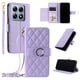 thumbnail image 5 of Funda tipo billetera FOXDOCK para Xiaomi 14T Pro – Tapa abatible con correa para mujer, 5 of 5