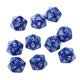 thumbnail image 1 of 10pcs Dados De Veinte Lados D20 Jugando D&D RPG Juegos De Fiesta Dados Azul, 1 of 3