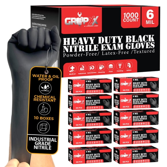 Guantes Desechables De Nitrilo Heavy Duty De 6 Mil (1000)