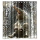 thumbnail image 1 of Cortina de ducha de elefante africano, juego de cortina de baño con ganchos, tamaño 36 x 72 pulgadas, 1 of 3