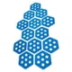 thumbnail image 1 of 12 Almohadillas De Tracción Hexagonales Para Tabla De Surf, Ideales Para El Agarre En Tablas De Surf Y Skimboarding, Color Azul., 1 of 5