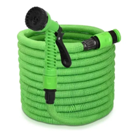 Genérico - Manguera Expandible Rectractil 15Mts Manguera Reforzada Verde