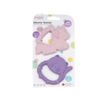 Melii - Pack De 2 Mordedores De Silicona Unicornio Y Gato