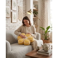 Todo Para El Hogar - Set De 4 Cojines De Flor Extra Suave 50Cm Máximo Confort Y Estilo