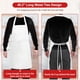 thumbnail image 5 of Mandil De Cocina Impermeable Y Resistente Al Aceite 3 Piezas Blanco, 5 of 7