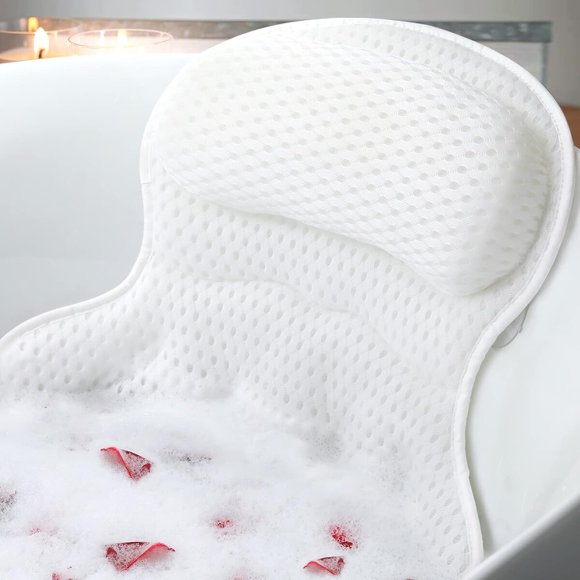 Almohada de Baño Ozyalo de Malla 4D con 6 Ventosas