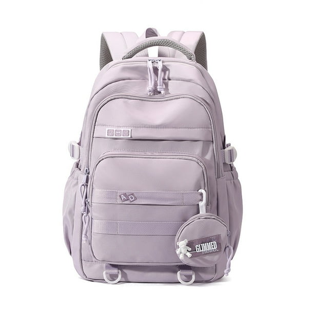 Fengdong middle school bags for girls high school simple backpack teenage girls lightweight backpack large capacity book bag