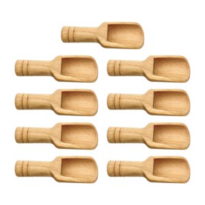 Bothyi - 9X Mini Cuchara De Madera, Cuchara De Café De Superficie Lisa Para Cocina En La Oficina, Casa De Té