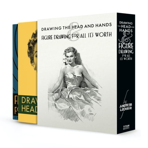 Set de libros Titan Books: Dibujo de cabeza, manos y figura