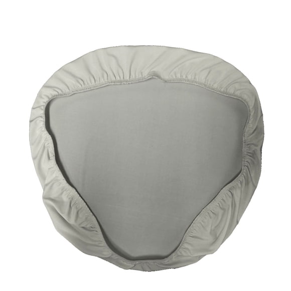 Funda de cojín para silla LA Linen Spandex Chiavari, gris claro