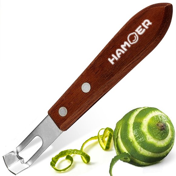 Cuchillo de Canal HAMOER Citrus Twist con Mango de Madera
