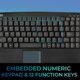thumbnail image 3 of Teclado Adesso AKB-410UB SlimTouch Mini con cable USB y panel táctil, 3 of 9